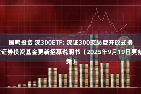 国鸣投资 深300ETF: 深证300交易型开放式指数证券投资基金更新招募说明书（2025年9月19日更新）