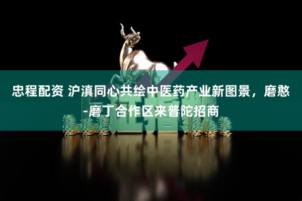 忠程配资 沪滇同心共绘中医药产业新图景，磨憨-磨丁合作区来普陀招商